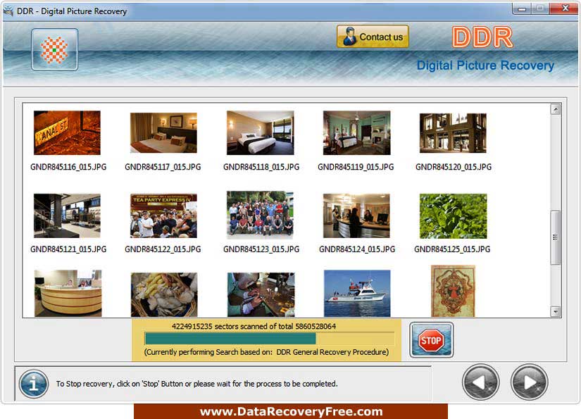 Digital Photos Recovery Software screenshot