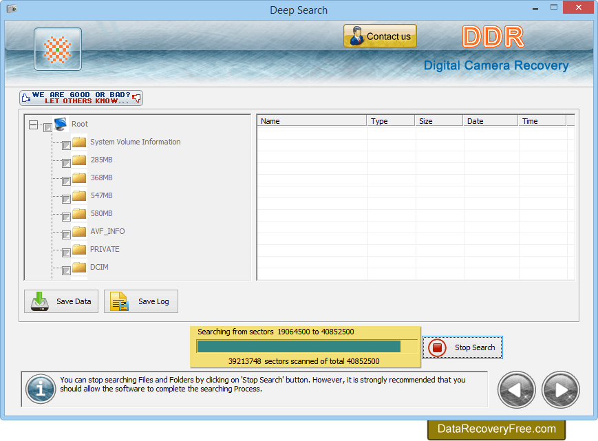 Data recovery process Data recovery process