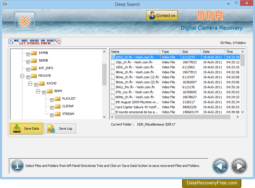 Save recovered files Save recovered files